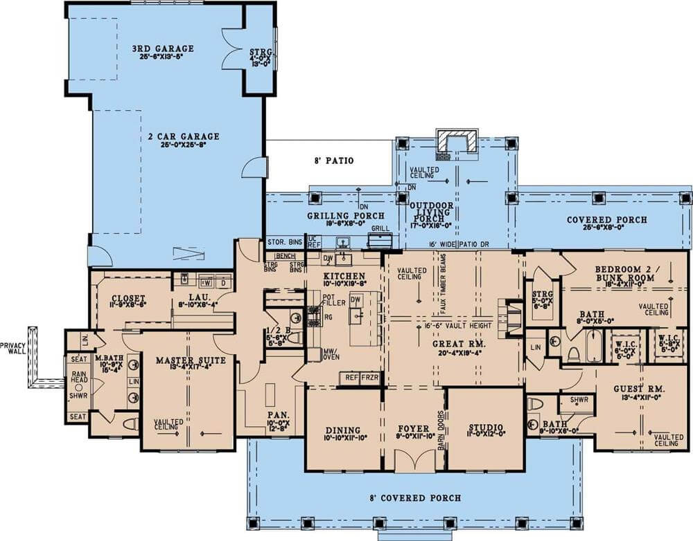 Main Level Floor Plan