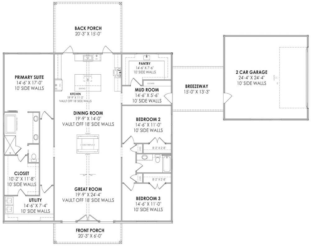 Main Level Floor Plan