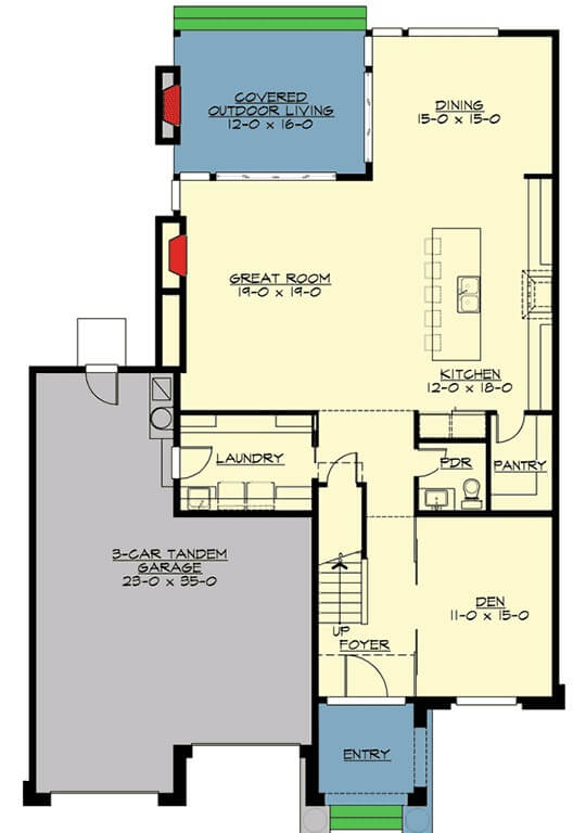 Main Level Floor Plan