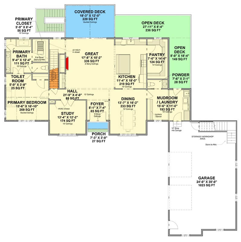 Main Level Floor Plan
