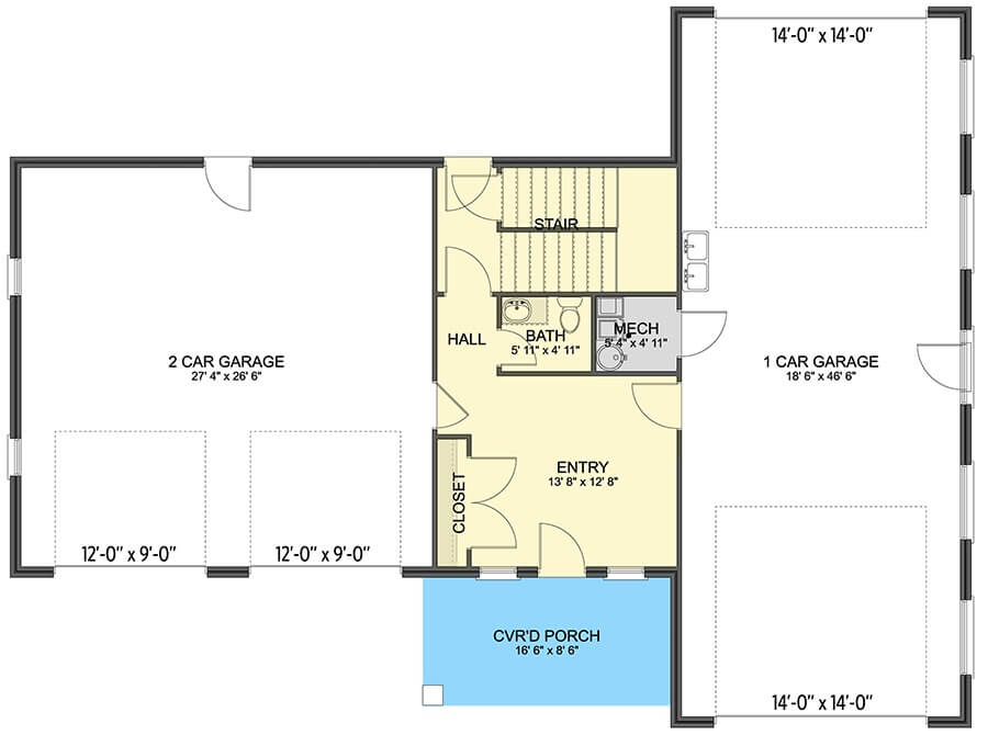 Main Level Floor Plan