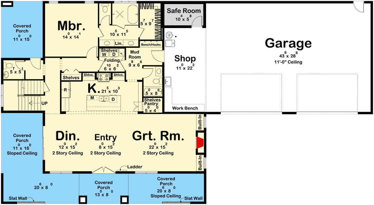 Main Level Floor Plan