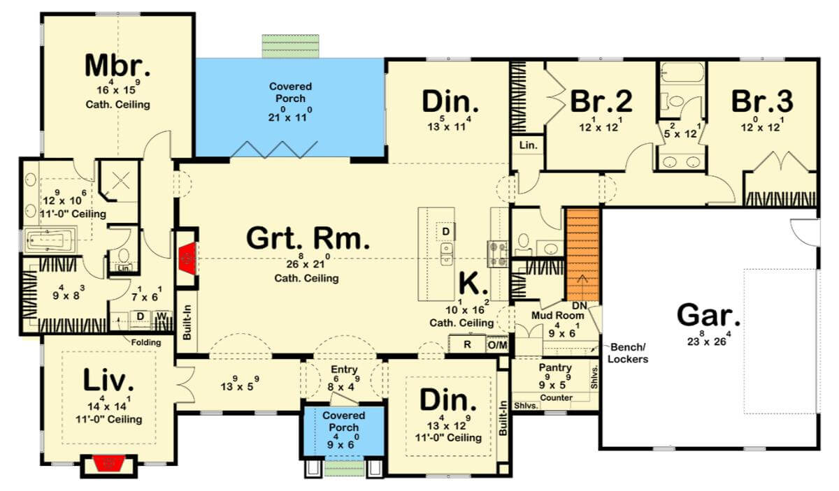 Main Level Floor Plan