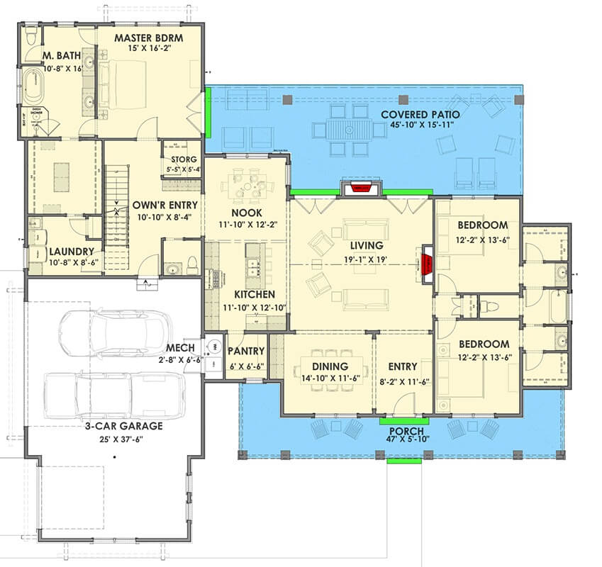 Main Level Floor Plan