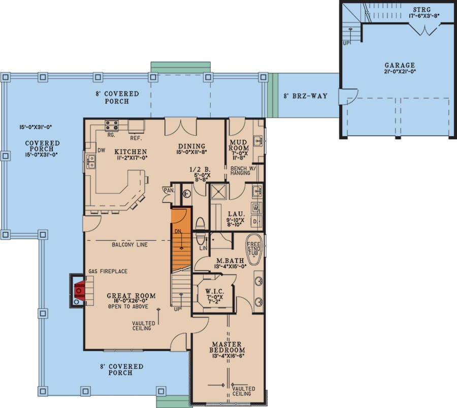 Main Level Floor Plan