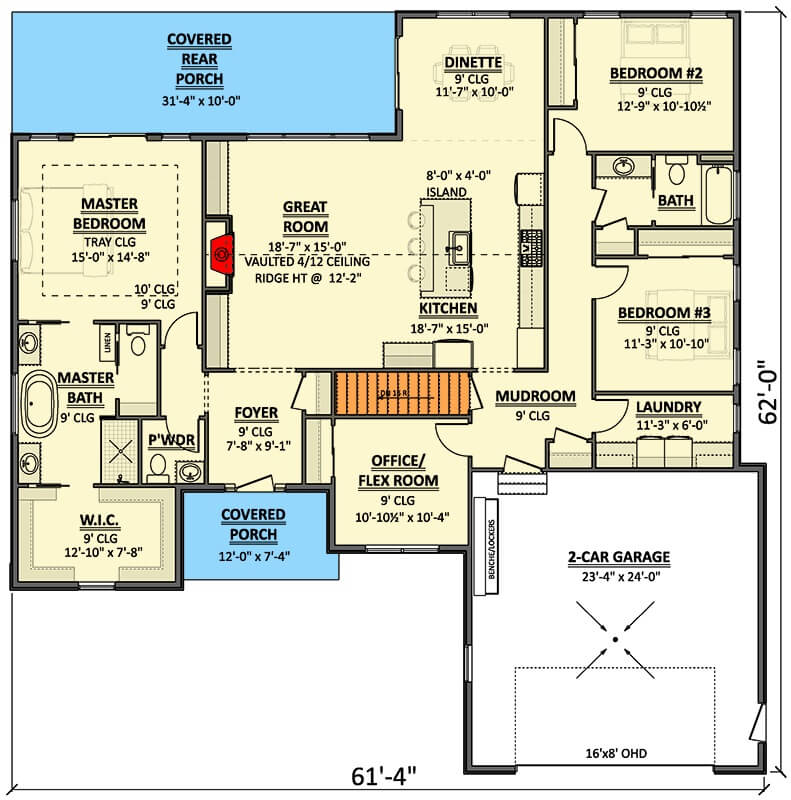 Main Level Floor Plan
