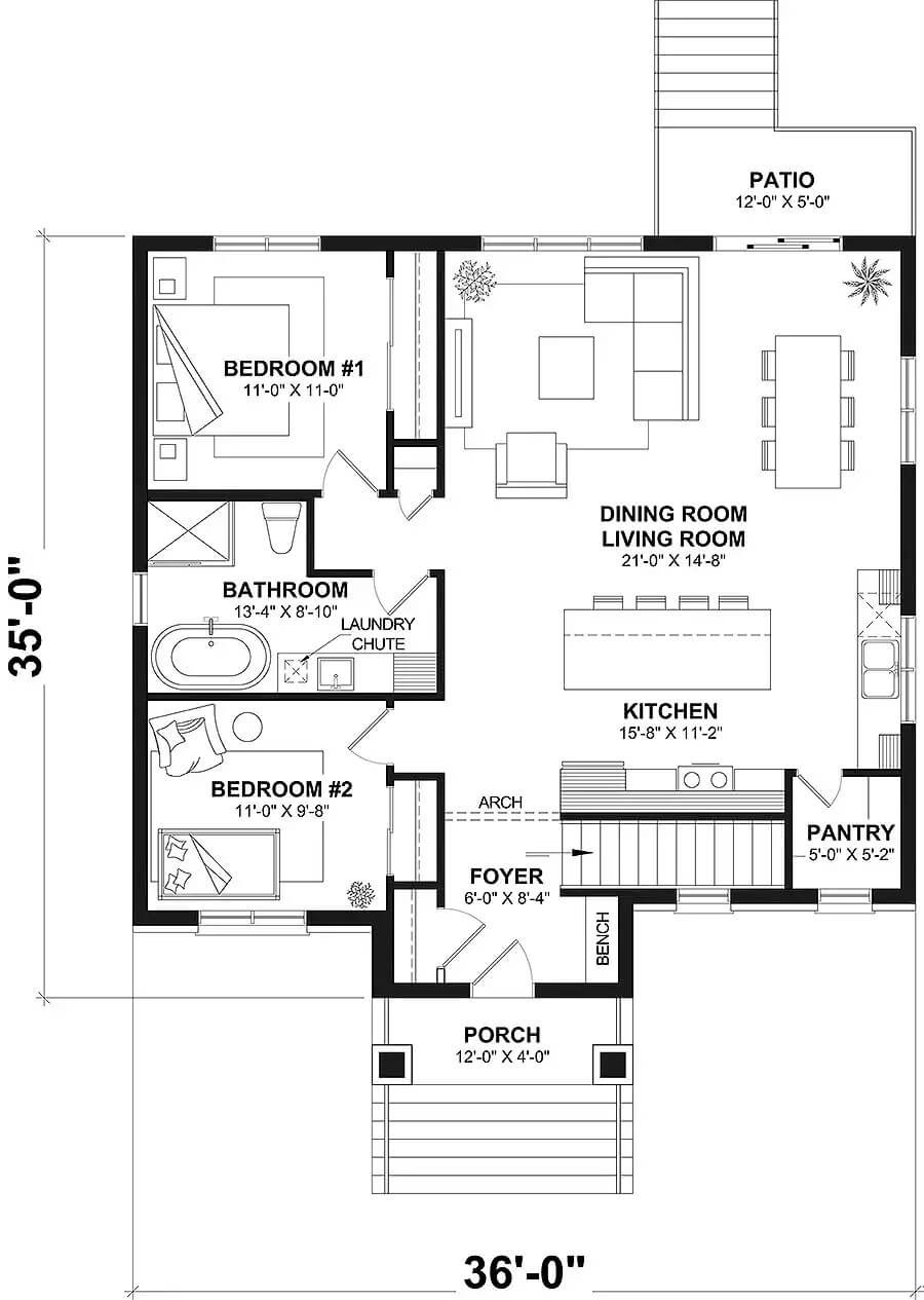 Main Level Floor Plan