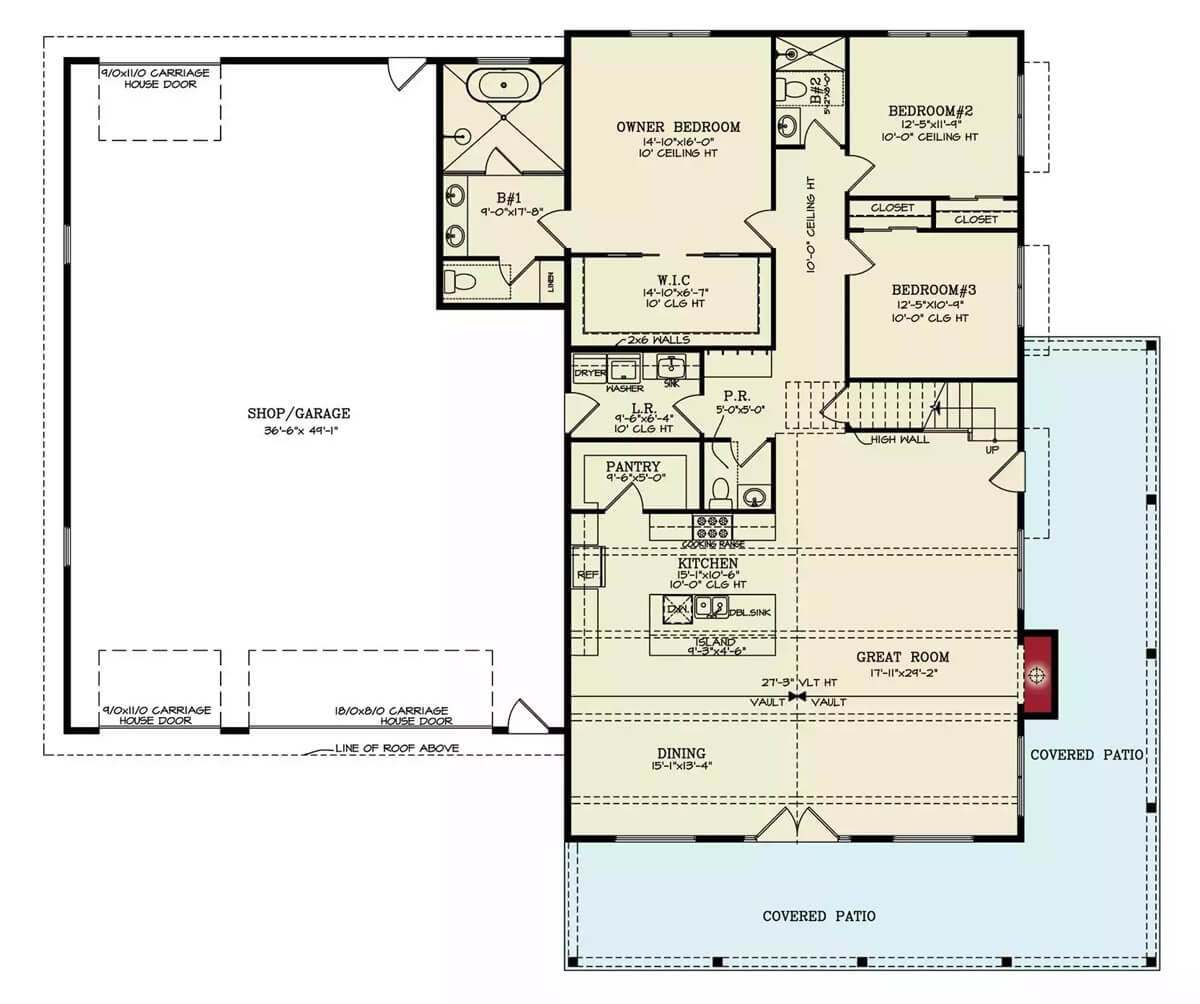 Main Level Floor Plan