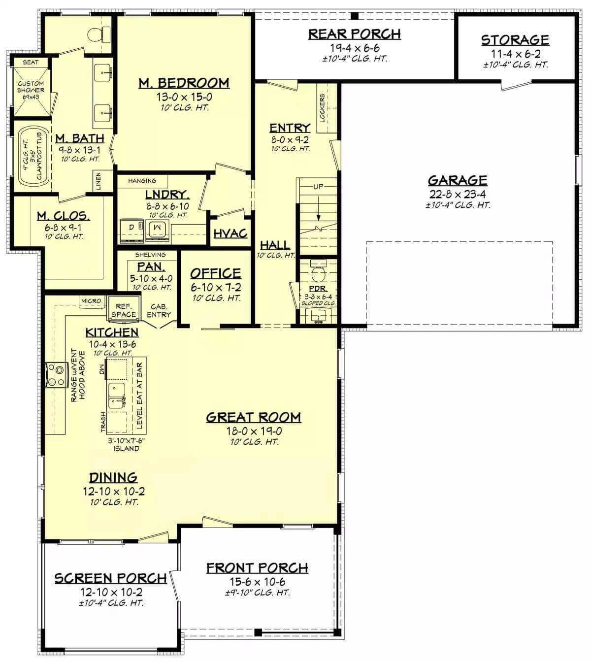 Main Level Floor Plan