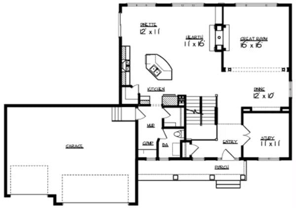 Main Level Floor Plan