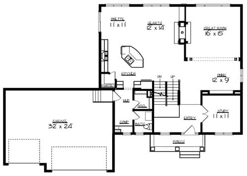 Main Level Floor Plan