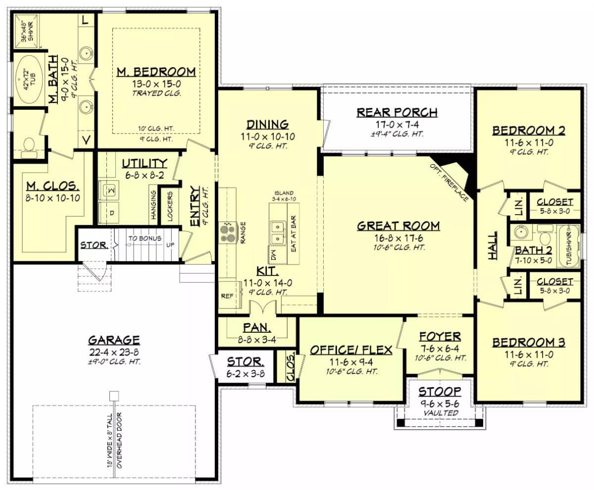 Main Level Floor Plan