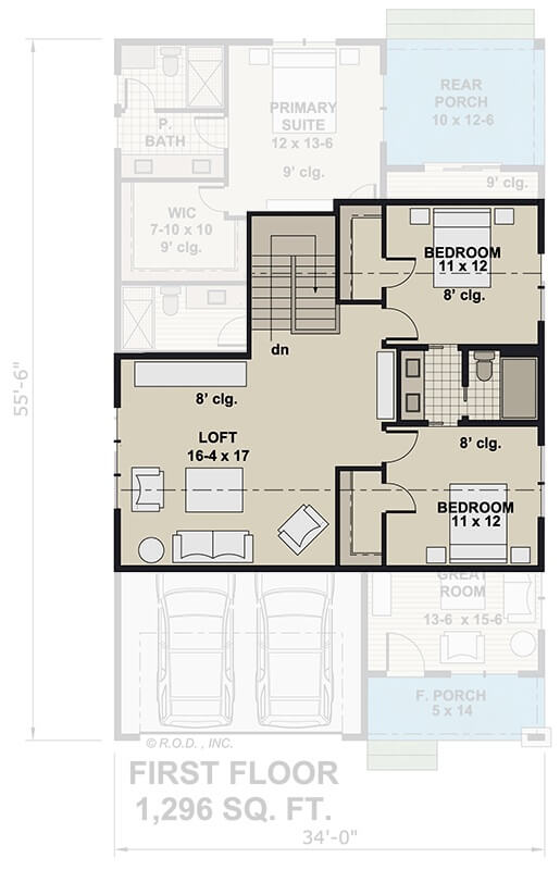 Second Level Floor Plan
