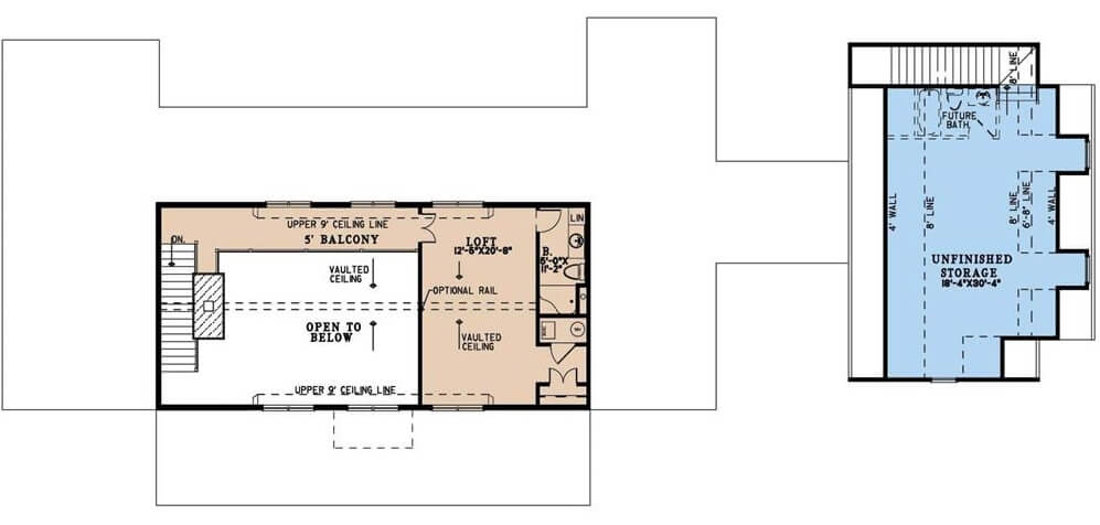 Second Level Floor Plan