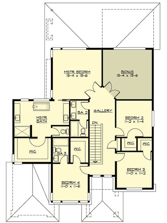 Second Level Floor Plan