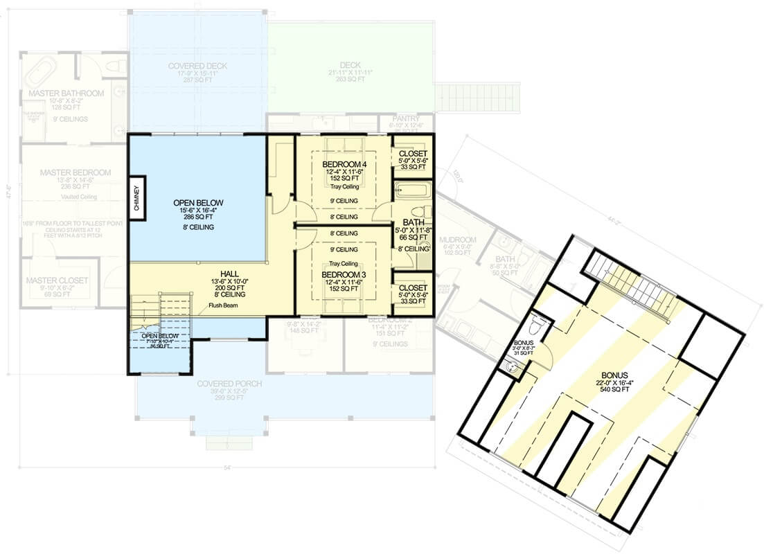 Second Level Floor Plan