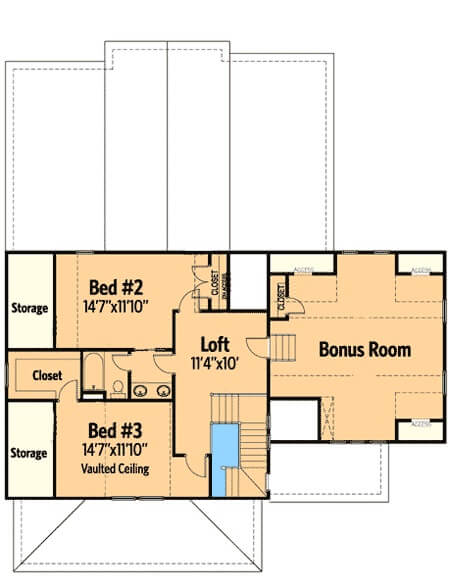 Second Level Floor Plan