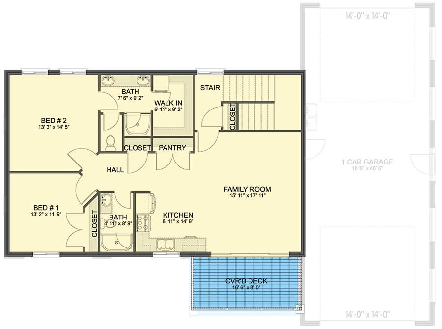 Second Level Floor Plan