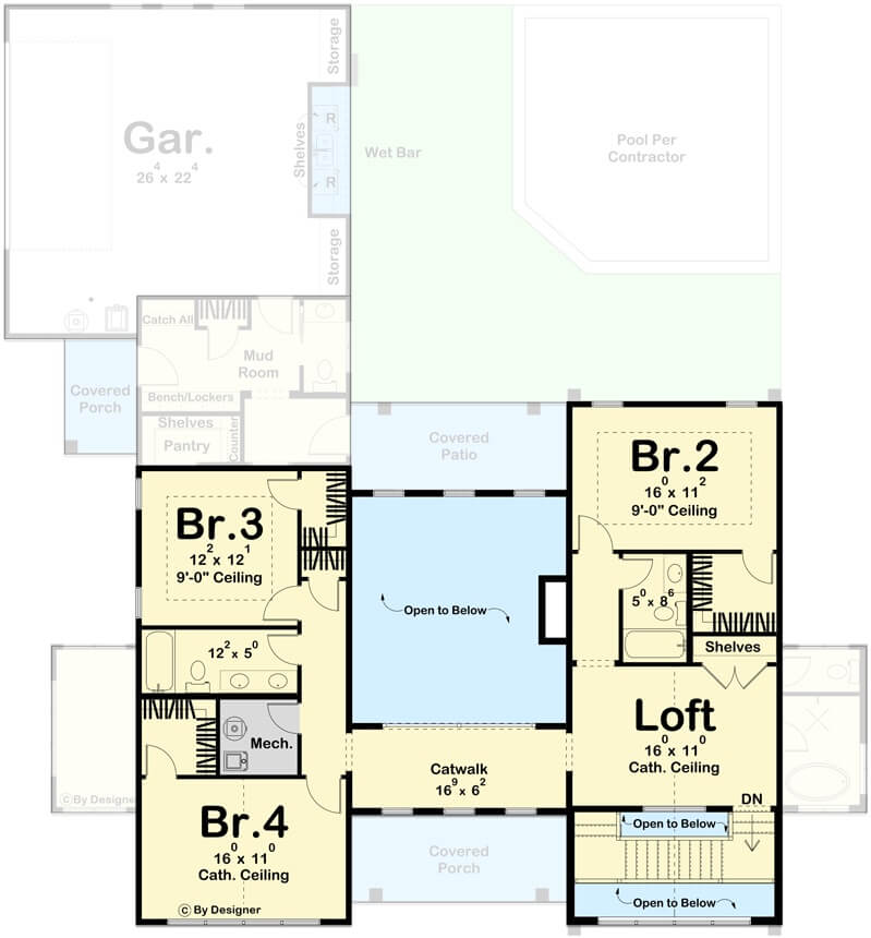 Second Level Floor Plan