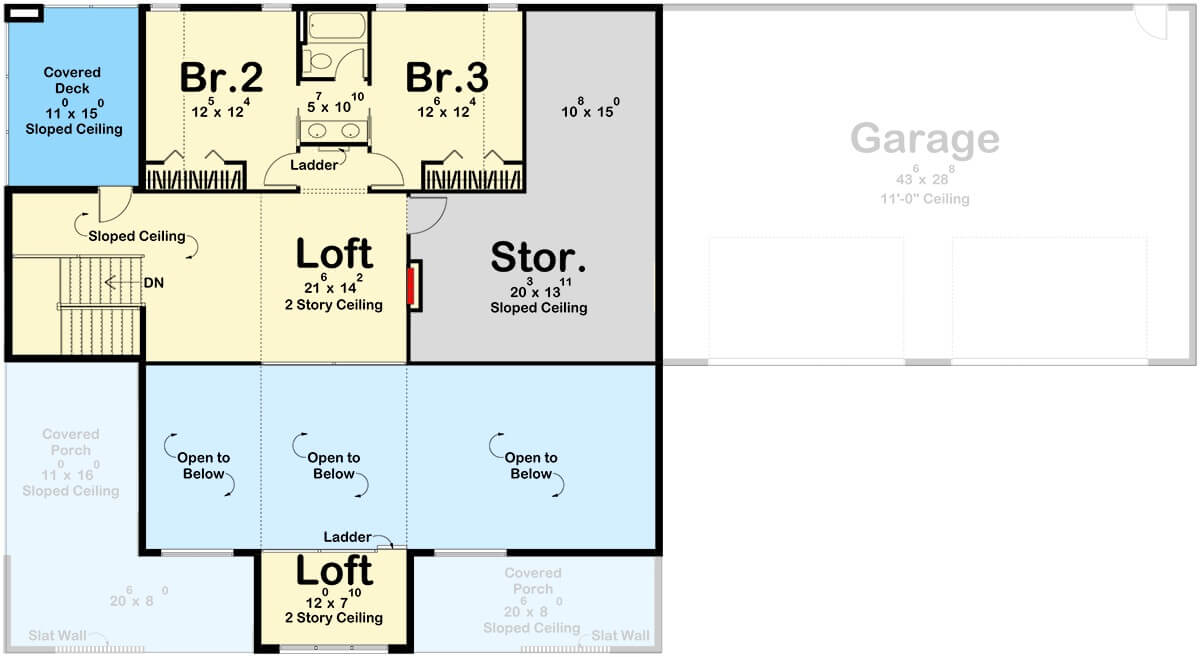 Second Level Floor Plan
