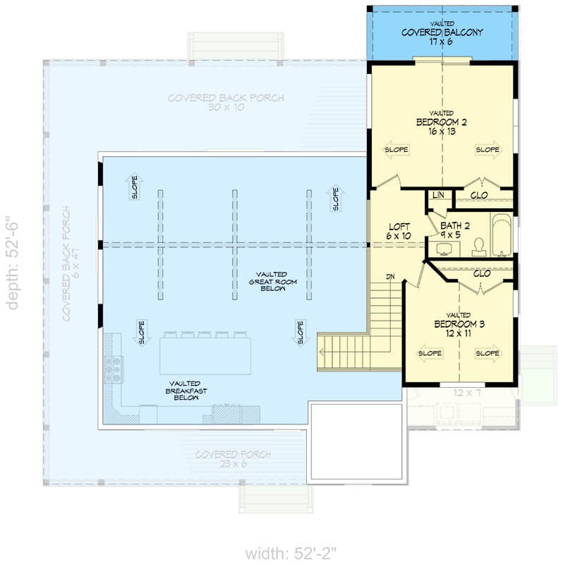 Second Level Floor Plan