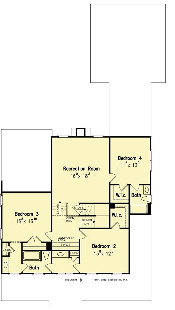 Second Level Floor Plan