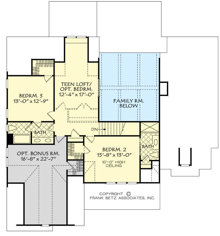 Second Level Floor Plan