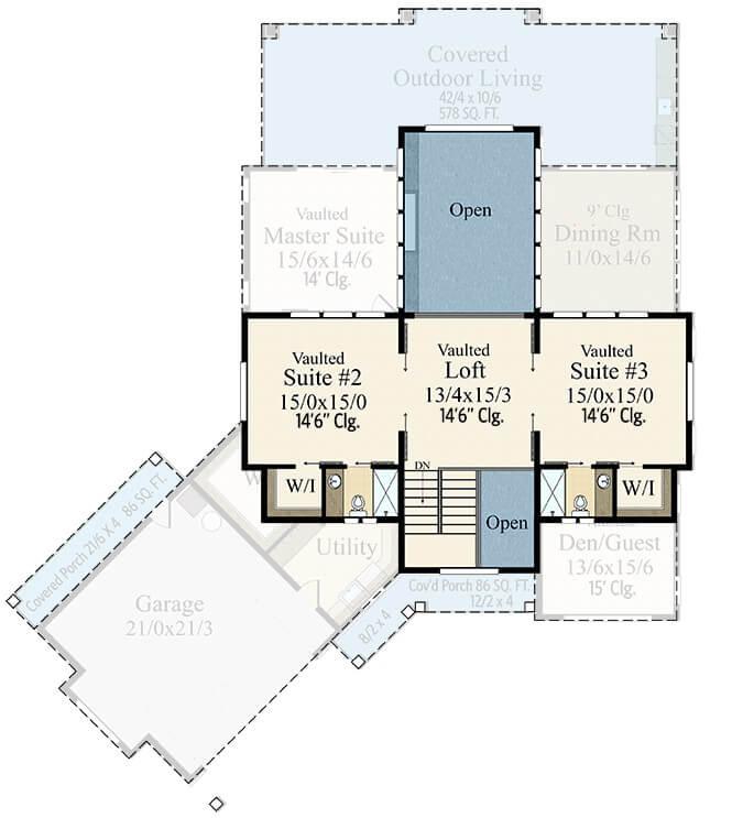 Second Level Floor Plan