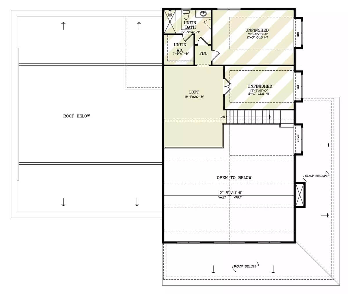 Second Level Floor Plan