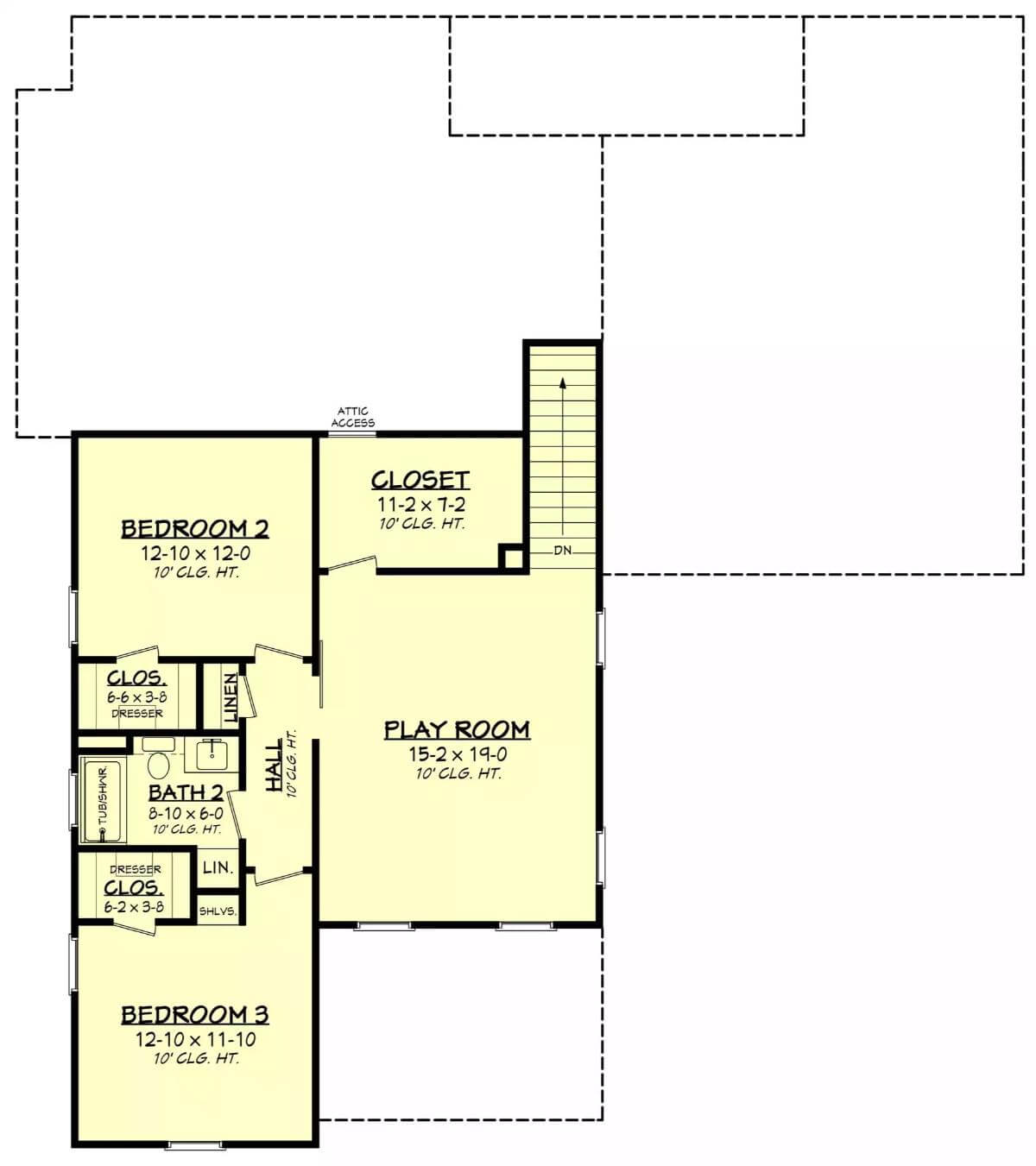 Second Level Floor Plan