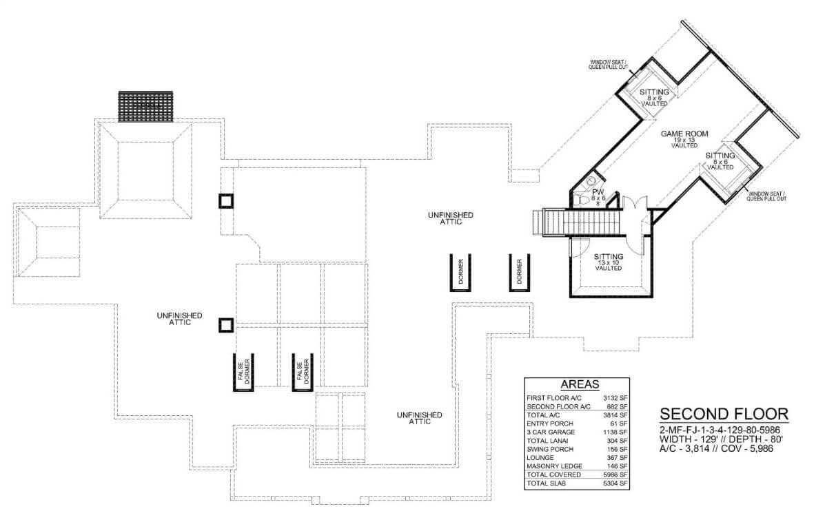 Second Level Floor Plan