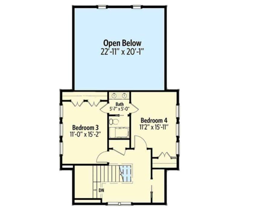 Explore the Upper Floor with Two Spacious Bedrooms