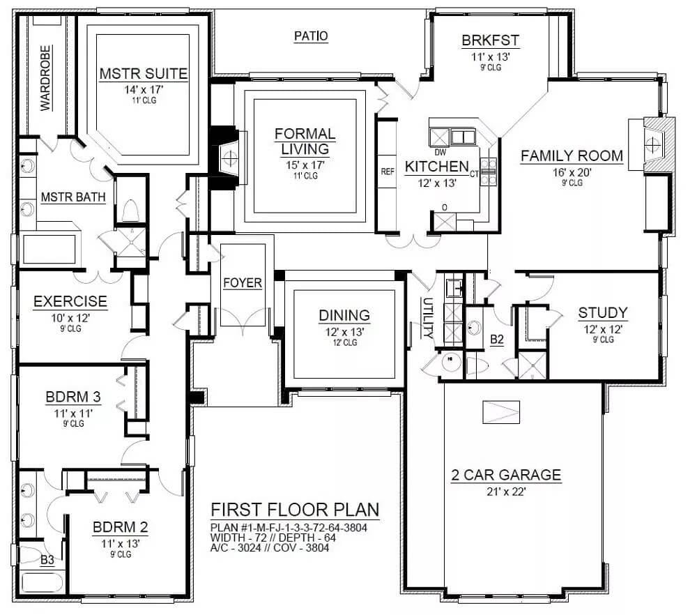 Explore This Spacious Family Home Layout with a Dedicated Exercise Room