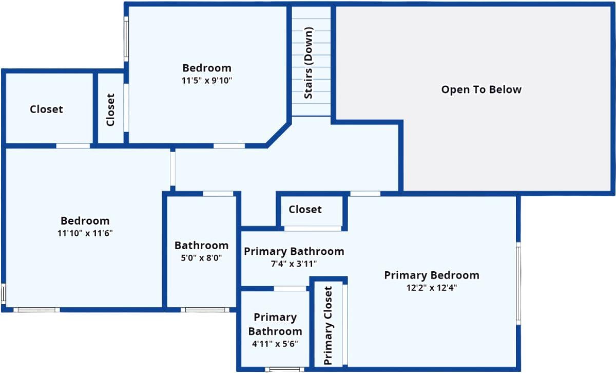 Thoughtfully Laid-Out Second Floor with Open to Below Feature