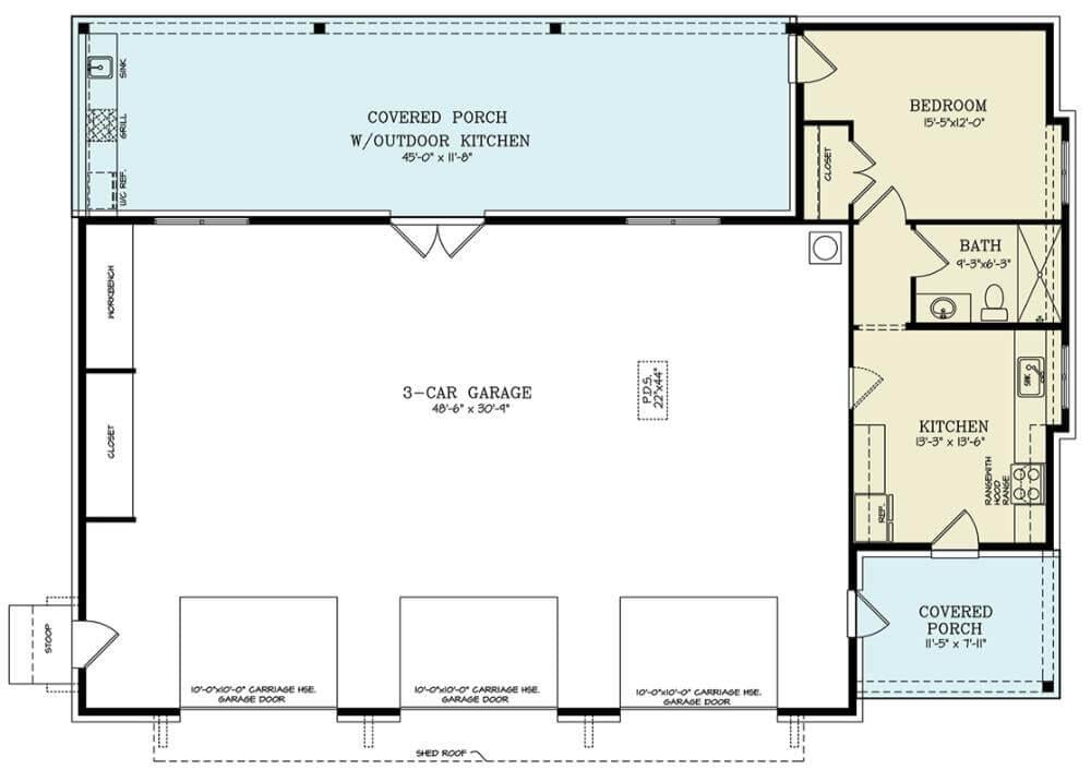 Explore the Versatile Layout with a Spacious Garage
