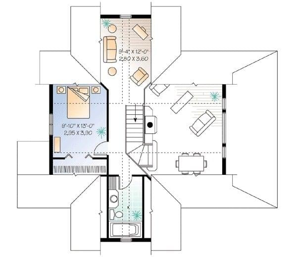 Explore the Smart Layout of This Upper-Level Floorplan