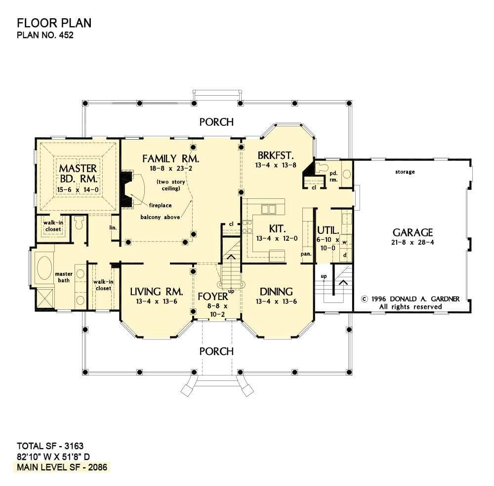 Explore the Spacious Family Room with a Two-Story Ceiling