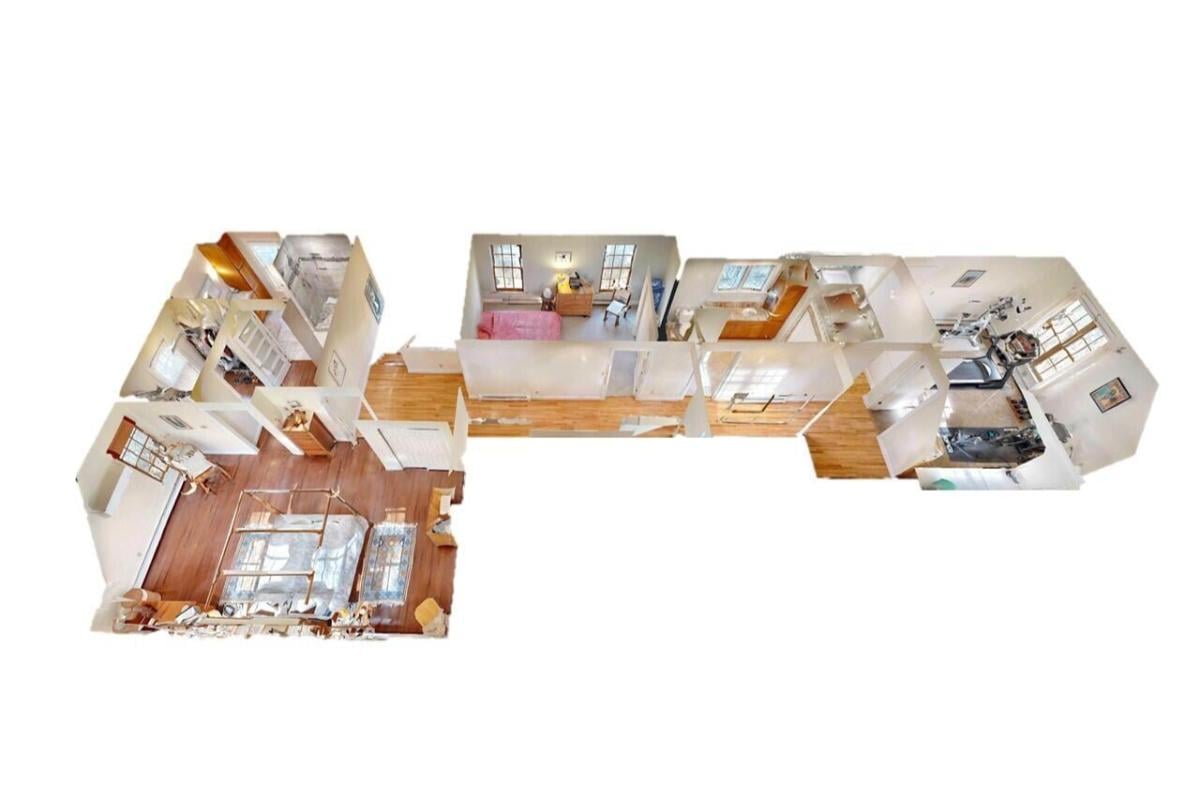 3D Second Level Floor Plan