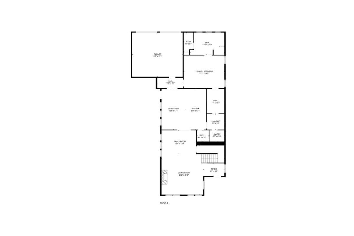 Main Level Floor Plan