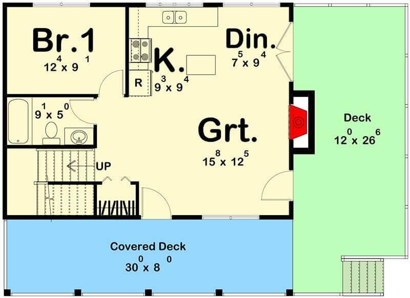 Explore the Spacious Great Room Leading to Dual Decks
