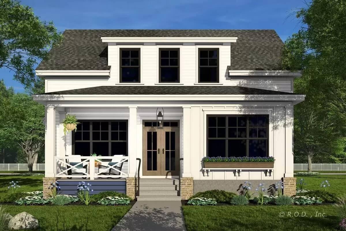 Modern Farmhouse-Style 3-Bedroom Home with Loft and Jack & Jill Bathroom (Floor Plan)