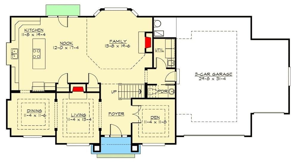 Explore This Thoughtful Layout with a Spacious Family Room