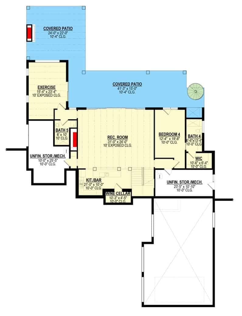 Explore the Versatile Lower Level with Dual Covered Patios