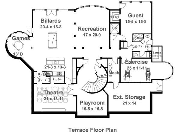 Explore This Entertainment Haven with a Dedicated Theatre and Billiards Room