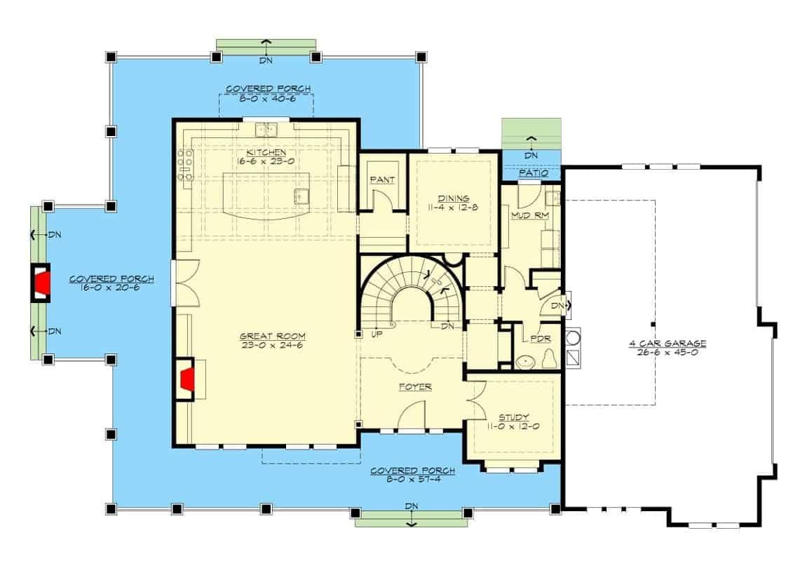 Spacious First-Floor Layout with Sweeping Great Room