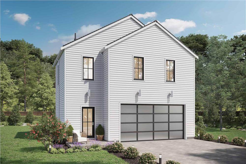 Contemporary-Style 2-Bedroom Carriage Home with Open Concept Design (Floor Plan)