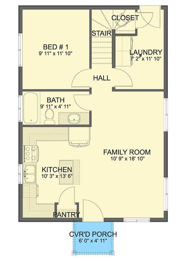 Compact Floor Plan with a Spacious Family Room