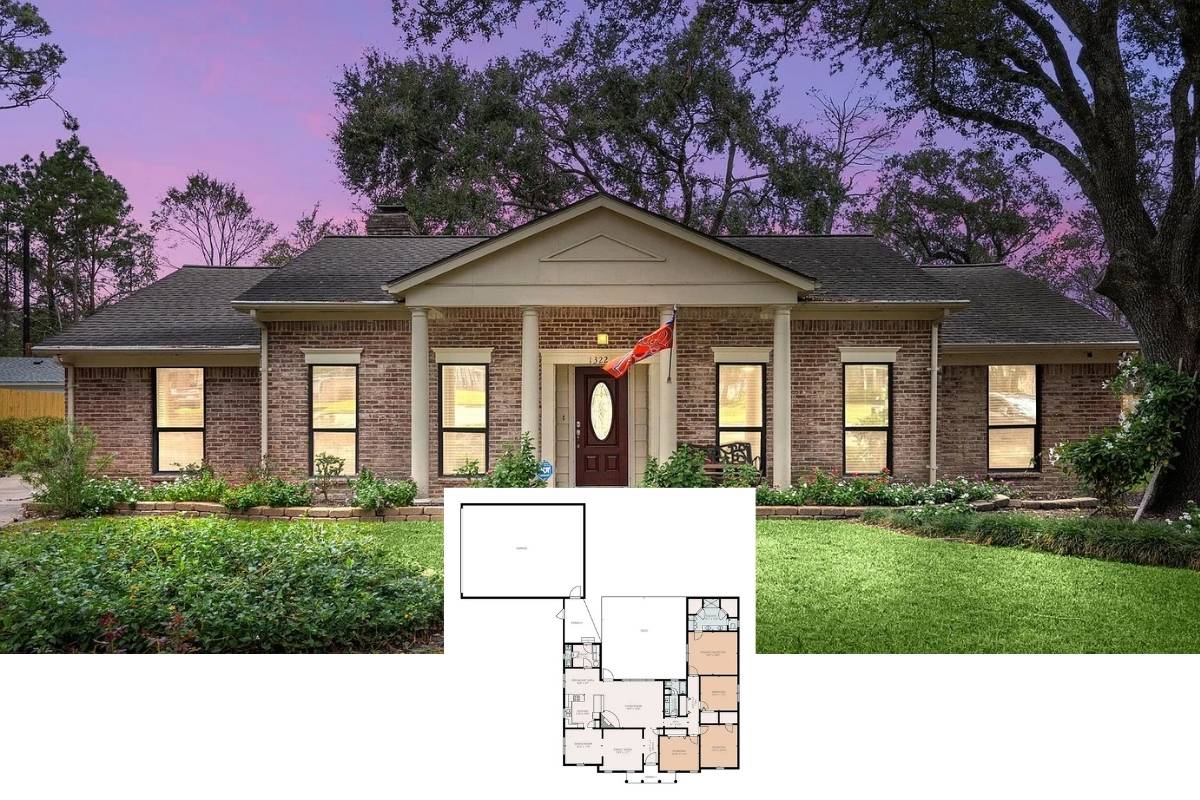 4-Bedroom Single Family Home with Porch and Deck (2,319 Sq. Ft. Floor Plan)