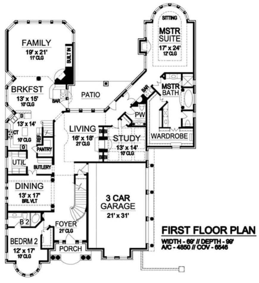 Explore the Spacious First Floor Layout with a 3-Car Garage
