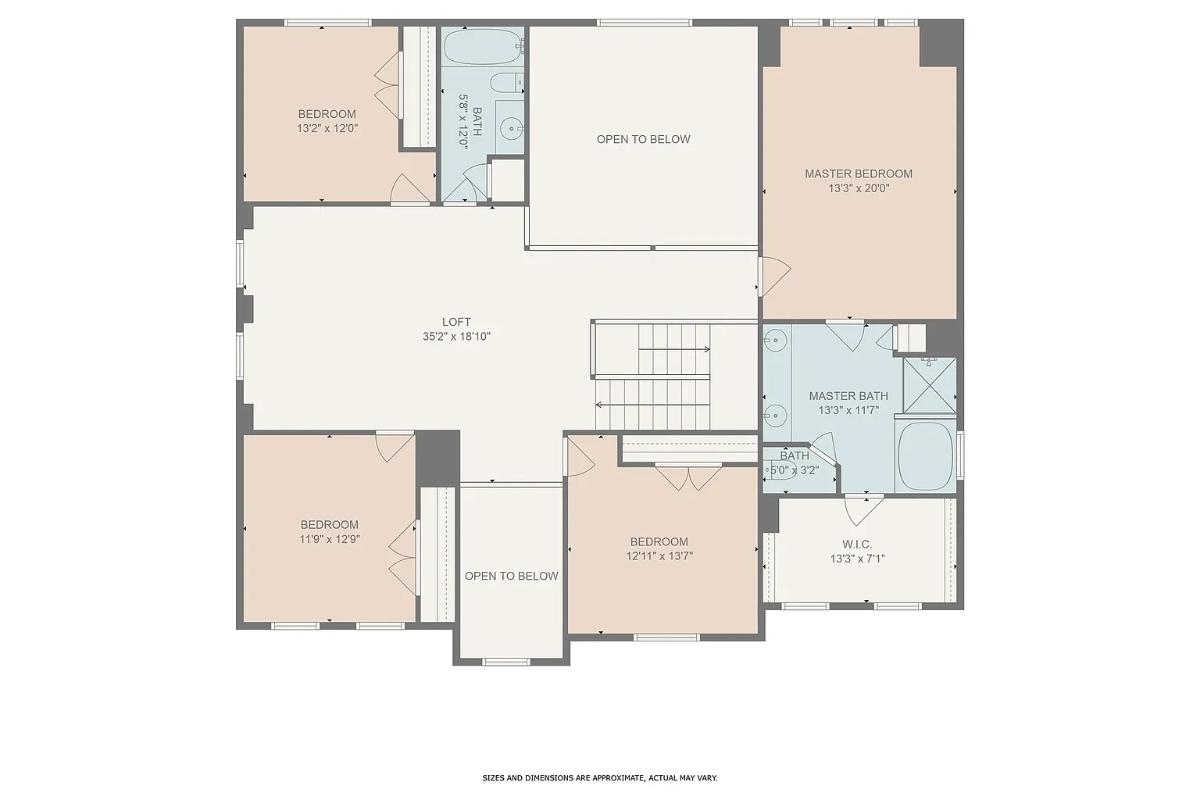 Second Level Floor Plan